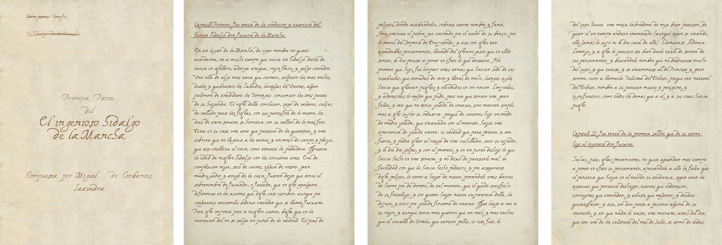 El manuscrito original de Don Quijote — Edición de coleccionista